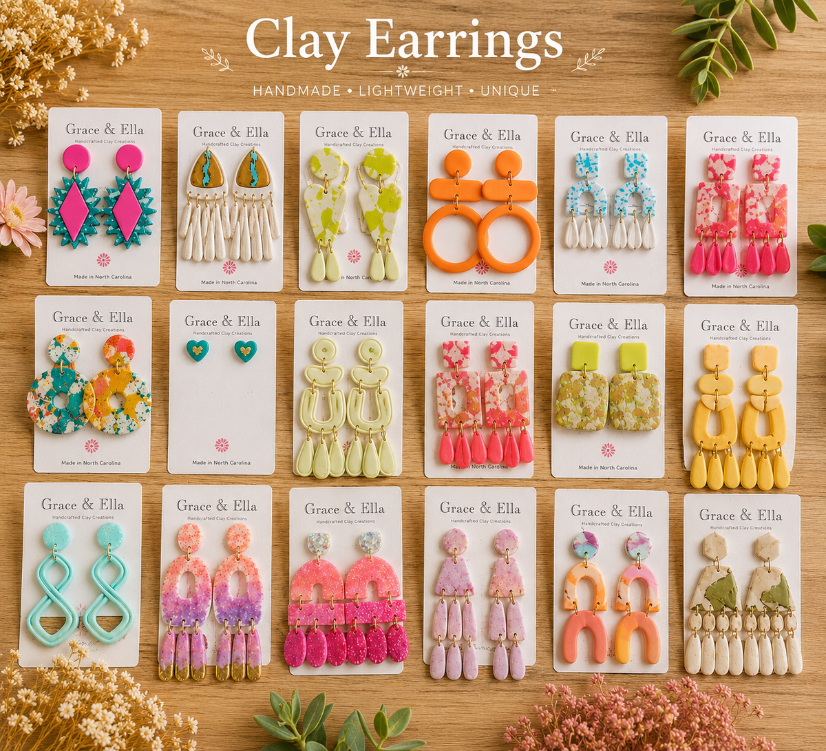 Clay Earrings