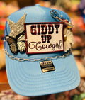 Giddy Up Cowgirl Blue Trucker Hat