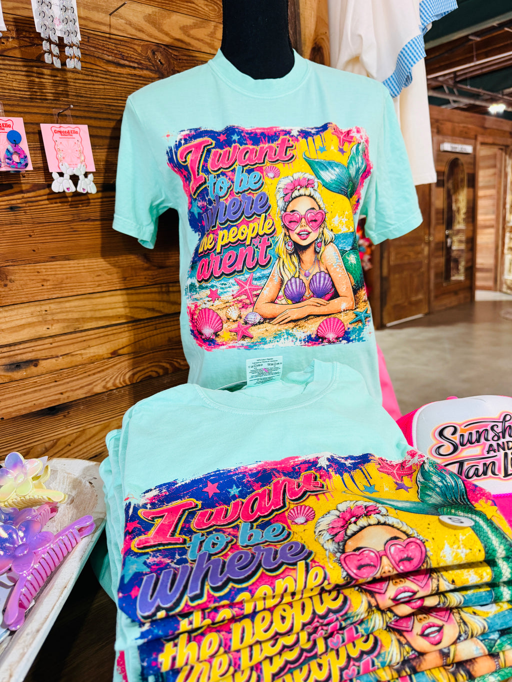 I Want to Be Where the People Aren’t Mermaid Graphic Tee