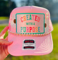 Created with a Purpose Pink Trucker Hat