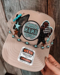 Turquoise Mama Trucker Hat