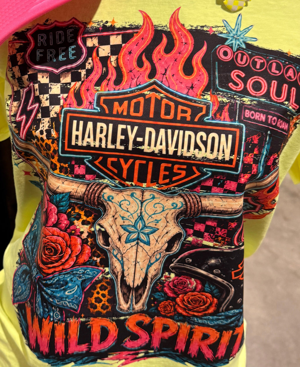 Wild Spirit Neon Biker Tee