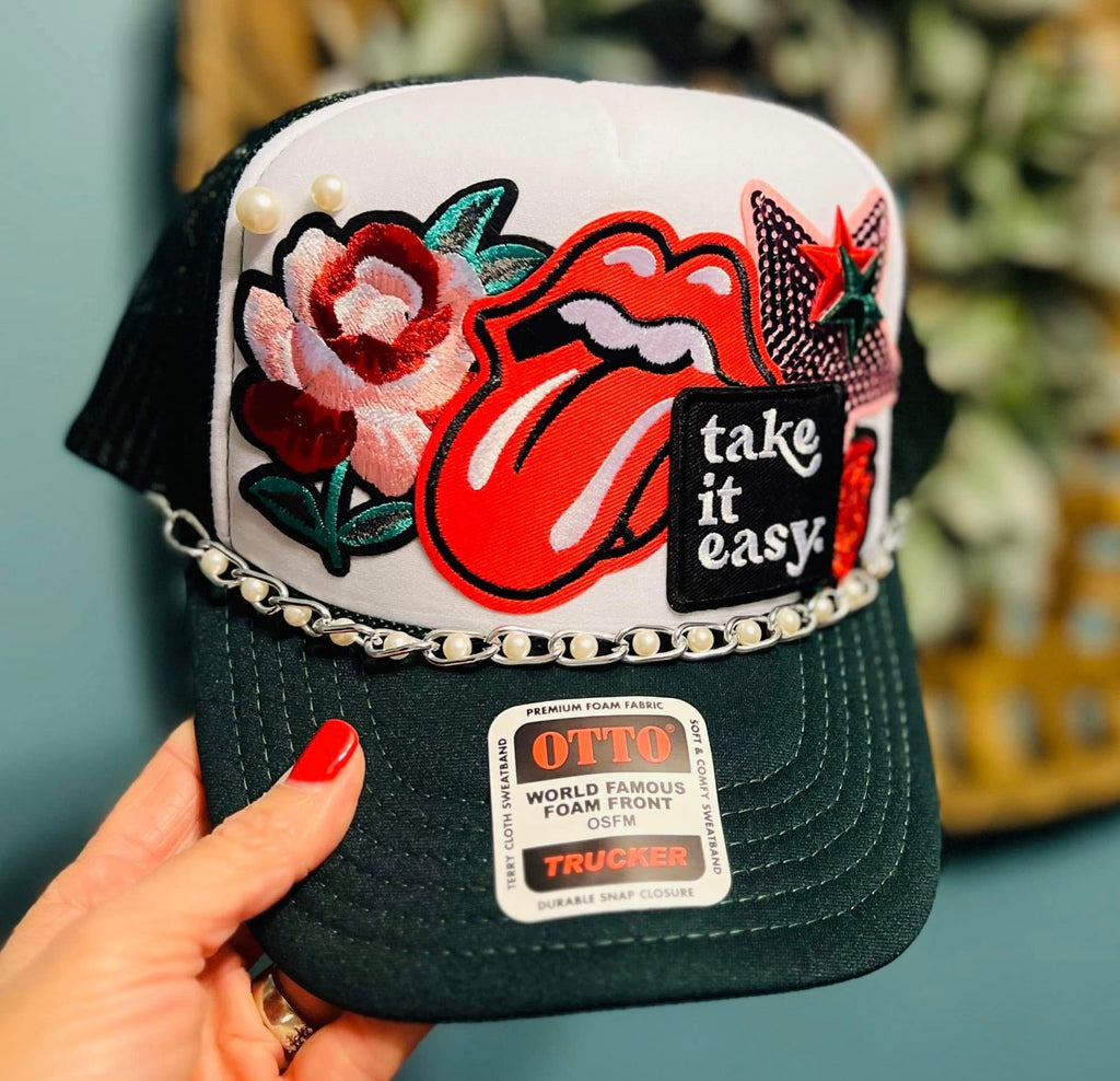 Take It Easy Rocker Trucker Hat