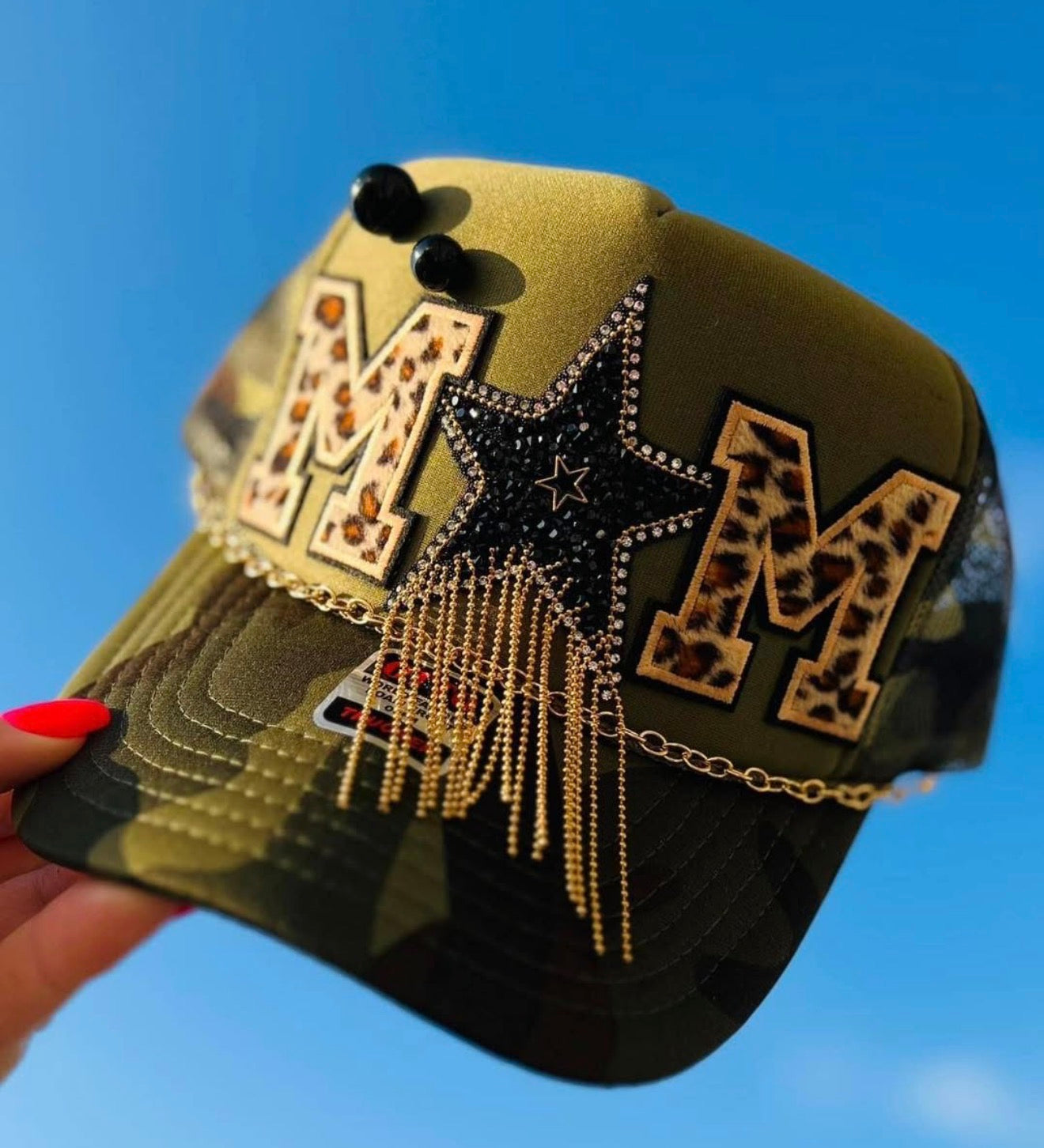 Camo Leopard MOM Trucker Hat