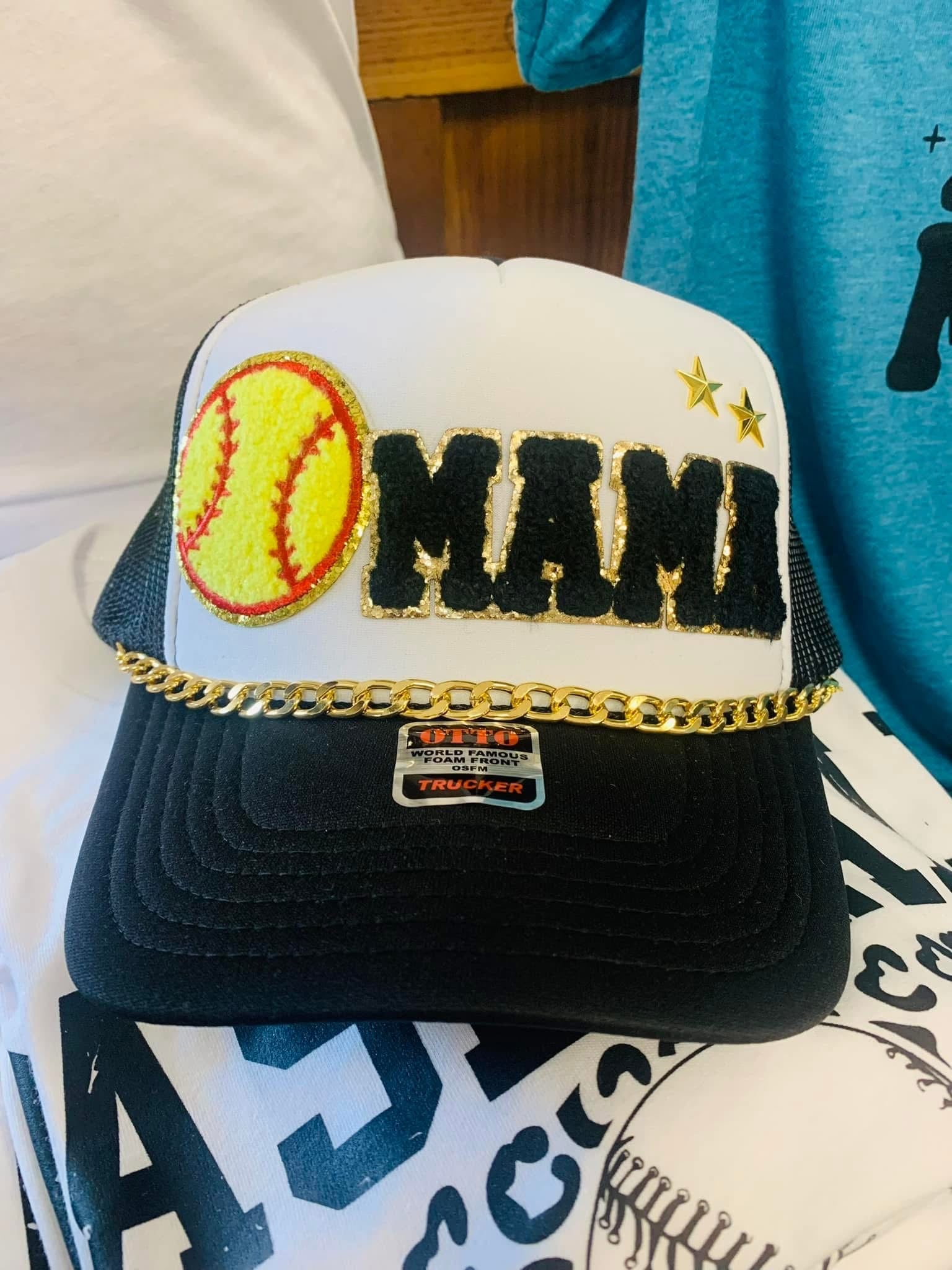 Mama Baseball or Softball Trucker Hat